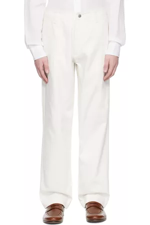 Emporio Armani Men Pants - White Bull Trousers