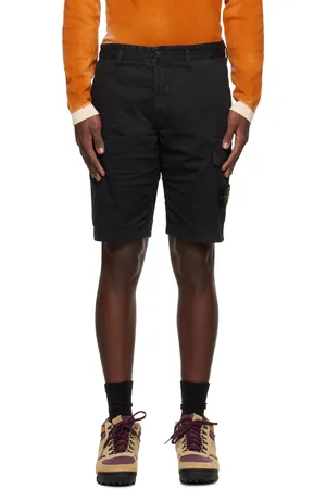Stone Island Men Shorts - Black Slim-Fit Shorts
