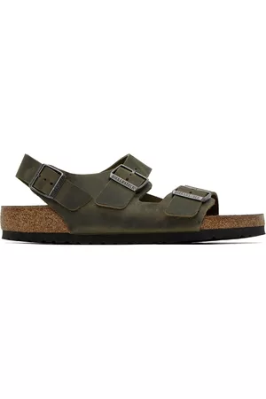 Birkenstock Men Sandals - Brown Milano Sandals