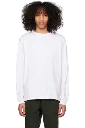 Norse projects Men Long Sleeve - White Niels Long Sleeve T-Shirt