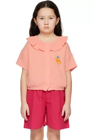 The Campamento Kids Pink Embroidered Shirt