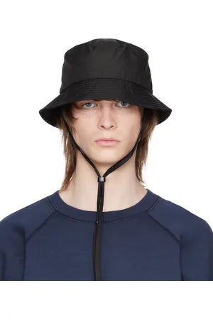 Norse projects Men Hats - Black Chin Strap Bucket Hat