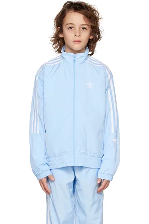 adidas Kids Blue Adicolor Big Kids Track Jacket