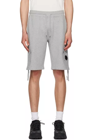 C.P. Company Men Shorts - Gray Diagonal Raised Shorts