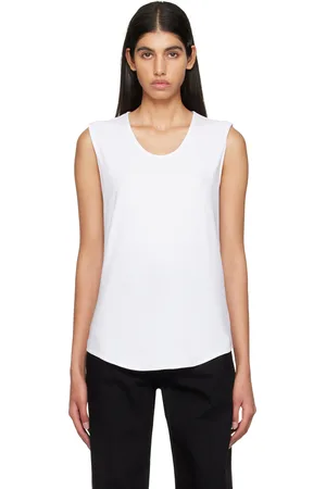 LEMAIRE White Scoop Neck Tank Top