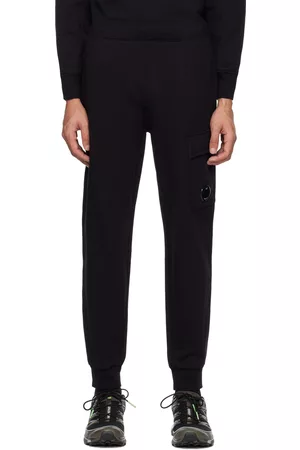 C.P. Company Men Trousers - Black Tapered Sweatpants