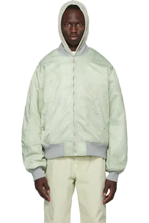STUSSY Men Bomber Jackets - Green Dyed Bomber Jacket