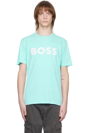 HUGO BOSS Blue Printed T-Shirt