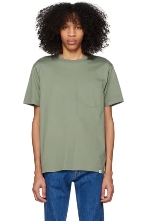 Norse projects Men T-shirts - Green Johannes T-Shirt