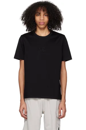 C.P. Company Men T-shirts - Black Embroidered T-Shirt
