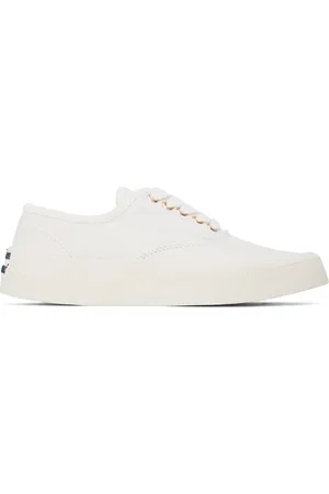 Maison Kitsuné White Laced Sneakers
