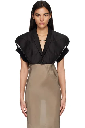 Rick Owens Black Micro Tatlin Blazer