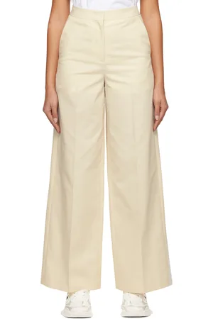 JUUN.J Off-White Creased Trousers