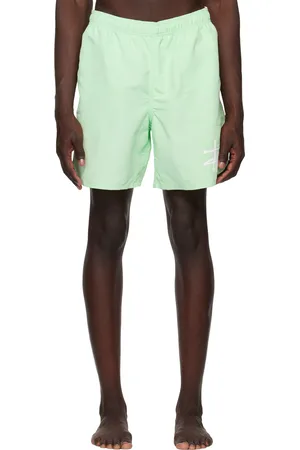 STUSSY Green Basic Swim Shorts