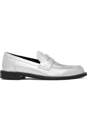 J.W.Anderson Silver Moccassin Loafers