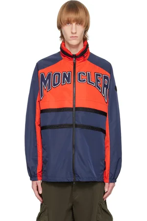 Moncler Men Jackets - Navy & Orange Copernicus Jacket