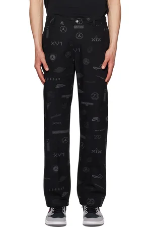Nike Men Pants - Black Flight Heritage trousers