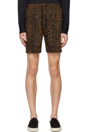 Tom Ford Brown Leopard Shorts