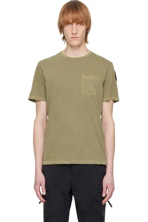 Parajumpers Men T-shirts - Khaki Patch Pocket T-Shirt
