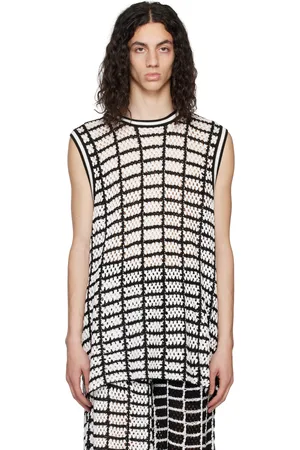 RTA Black & White Tobias Tank Top