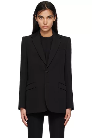 WARDROBE.NYC Women Blazers - Black Single-Breasted Blazer