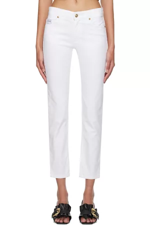 VERSACE Women Slim - White Slim-Fit Jeans