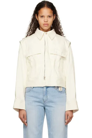 WOOYOUNGMI Off-White Paneled Denim Jacket