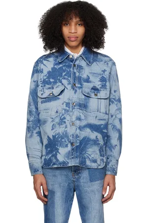 Msgm Blue Dreaming Denim Shirt