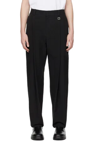 WOOYOUNGMI Black Pleated Trousers