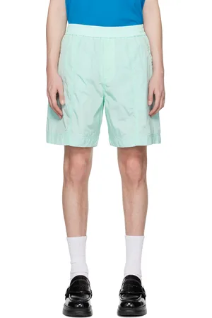 WOOYOUNGMI Blue Paneled Shorts