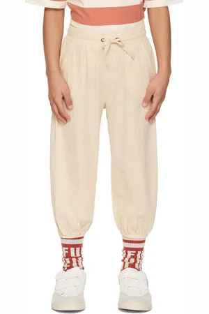 Wander & Wonder Kids Beige Drawstring Trousers