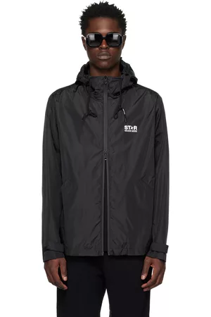 Golden Goose Men Jackets - Black Hooded Jacket