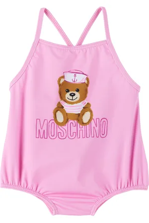 Moschino Baby Pink Sailor Teddy Bear One-Piece Swimsuit