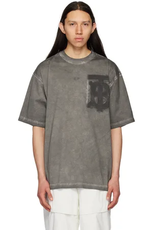 Burberry Men T-shirts - Gray Oversized T-Shirt