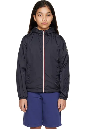 Moncler Rainwear - Kids Navy New Urville Rain Jacket