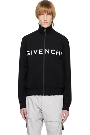Givenchy Men Jackets - Black Embroidered Track Jacket