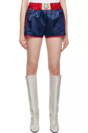 Acne Studios Women Shorts - Blue Patch Shorts
