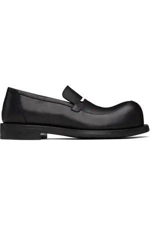 MARTINE ROSE Men Loafers - Black Cutout Loafers