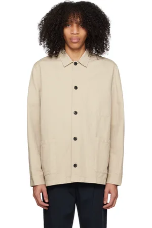 Sunspel Beige Patch Pocket Jacket