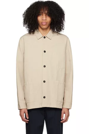 Sunspel Men Jackets - Beige Patch Pocket Jacket