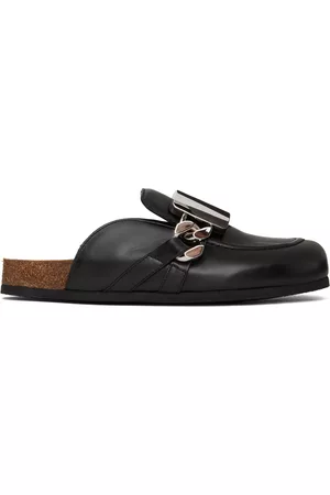 J.W.Anderson Men Loafers - Black Gourmet Chain Loafers