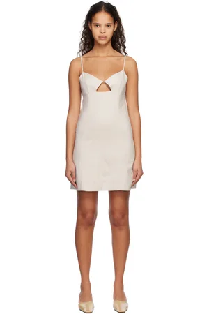 SYSTEM Off-White Cutout Minidress