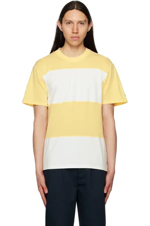 Noah NYC Yellow & White Stripe T-Shirt