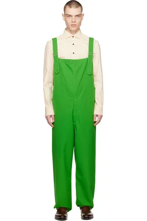 Emporio Armani Men Pants - Green Belted Overalls