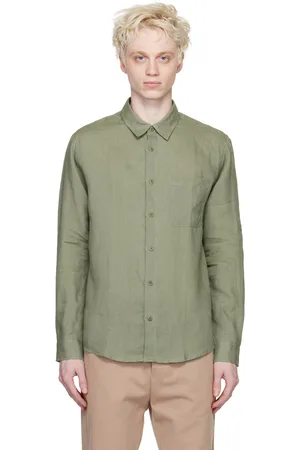 A.P.C. Men Shirts - Green Cassel Shirt