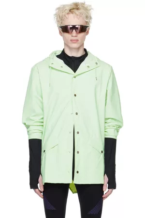 Rains Men Jackets - Green Coated Jacket