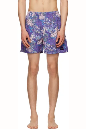 Noah NYC Purple Paisley Swim Shorts