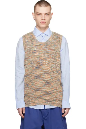 Emporio Armani Tan & Orange Oversized Tank Top