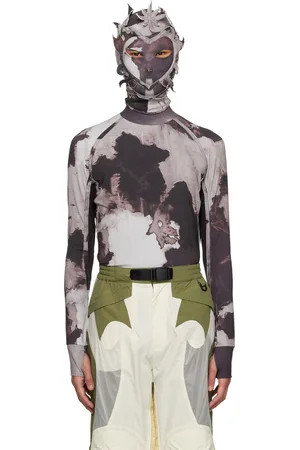 Kusikohc Brown Balaclava Long Sleeve T-Shirt