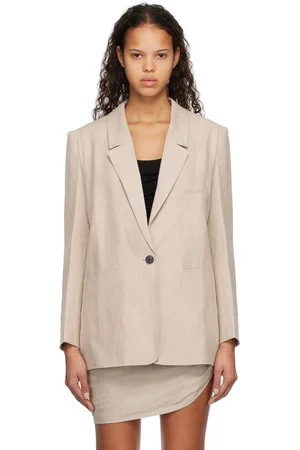Subtle Le Nguyen Beige Relaxed-Fit Blazer
